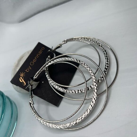 G by Gennaro Hoop Earrings $16ea / 3 for $25 - Picture 5 of 8
